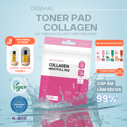 Collagen Moistfull Pad Mini Size 12 Miếng