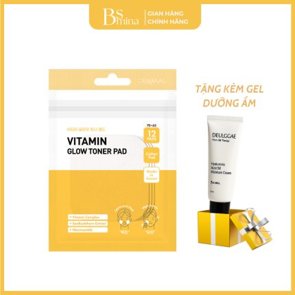 Vitamin Glow Toner Mini Size 12 Miếng